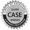 Silver case winner logo